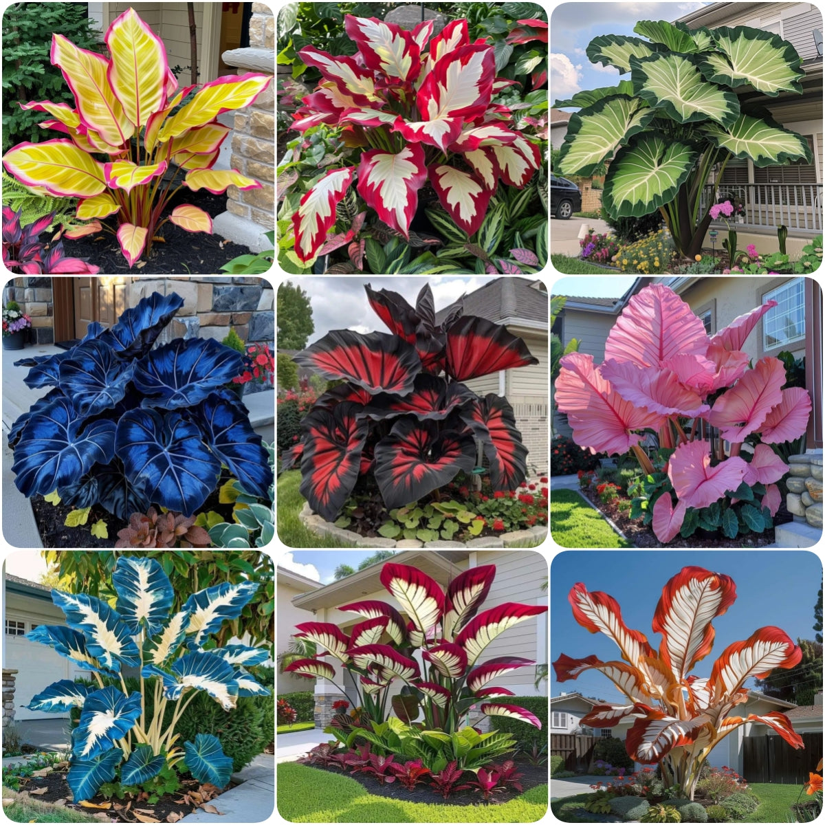 Cebule Alokazji Północnoszafirowej – Olbrzymie🍃Odmień swoją przestrzeń dzięki tropikalnemu majestatowi