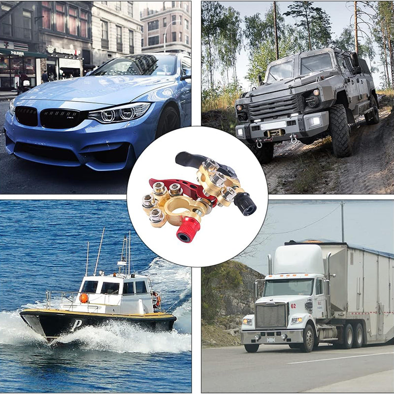 Złącze szybkozłączne akumulatora samochodowego z pogrubioną mosiężną głowicą