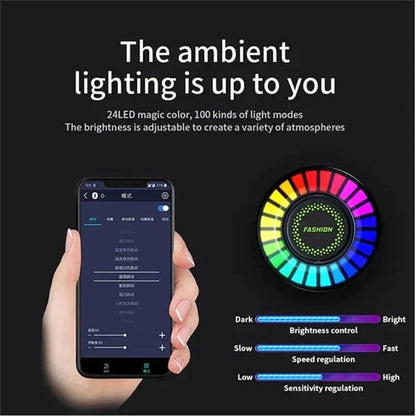 Pousbo® Car Aroma Rhythm Light
