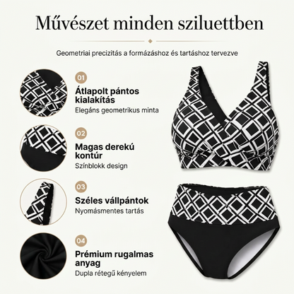 👙🌊Dwuczęściowy damski komplet bikini z wysokim stanem