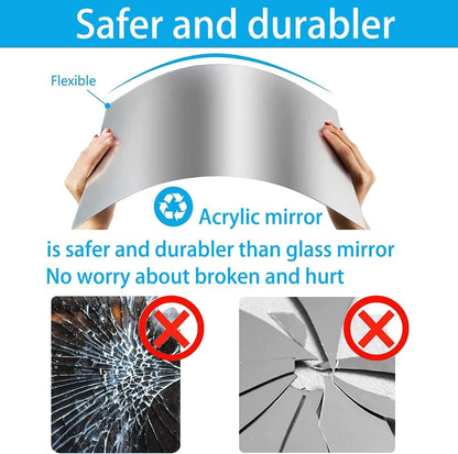 Lustro, które się nie tłucze - samoprzylepne folie lustrzane🥰❤️