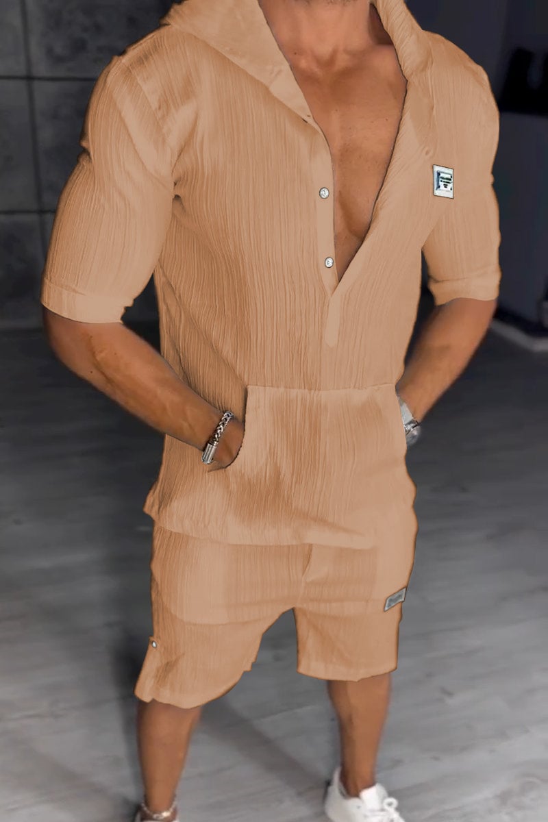 Niezwykły kaptura męski dwuczęściowy zestaw