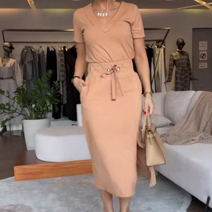 🌸Wiosenne promocje🌸Damski top i spódnica z dekoltem w szpic