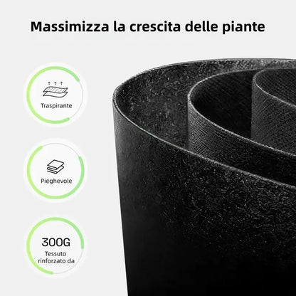 🌱 Opakowanie 5 worków uprawowych o pojemności 19 litrów (5 galonów) – wytrzymałe, oddychające doniczki z materiału z uchwytami do warzyw, kwiatów i owoców
