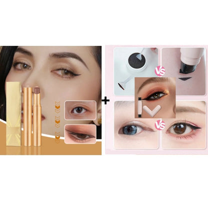 👀1+1 gratis 💥 Trójkolorowy sztyft z równomiernym cieniem do powiek