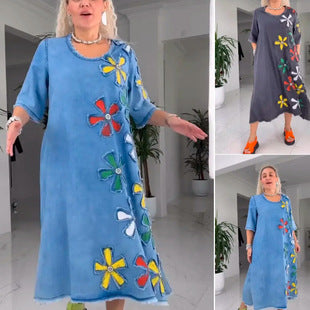 Sukienka damska w kwiaty