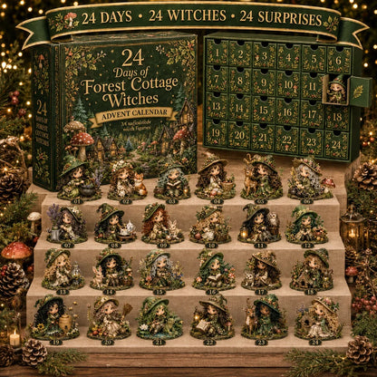 🧙‍♀️24 Days Of Witchy Surprises Advent Calendar | 24 Unique Collectible Witches with Magical Themes, Mini Figures & Fantasy Display Collection ✨