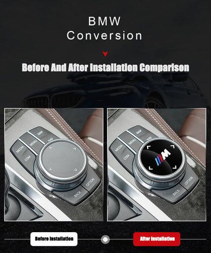 Naklejka dekoracyjna na gałkę multimedialną BMW