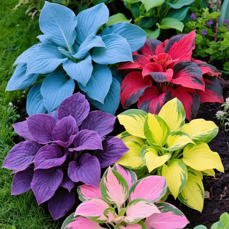 🌞 Easy-to-Grow Colorful Hostas for Year-Round Beauty🪴