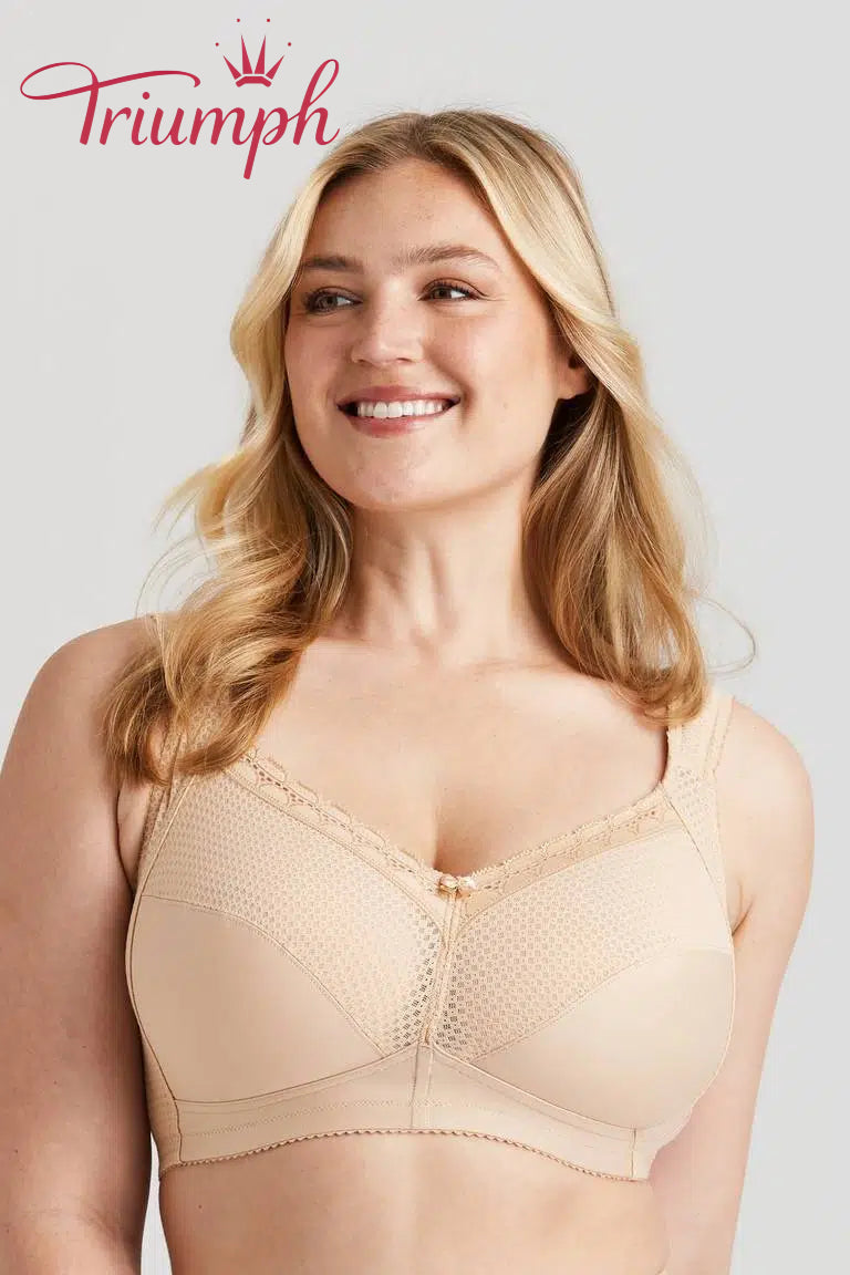 💖Triumph® Zestaw 3 sztuk ✨Wygodny bawełniany biustonosz w groszki