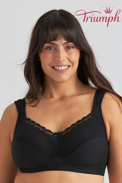 💖Triumph® Zestaw 3 sztuk ✨Wygodny bawełniany biustonosz w groszki