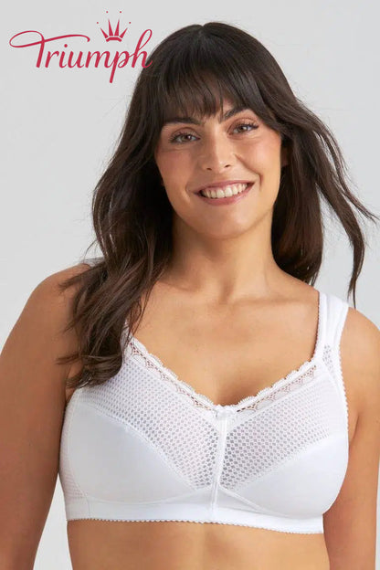 💖Triumph® Zestaw 3 sztuk ✨Wygodny bawełniany biustonosz w groszki