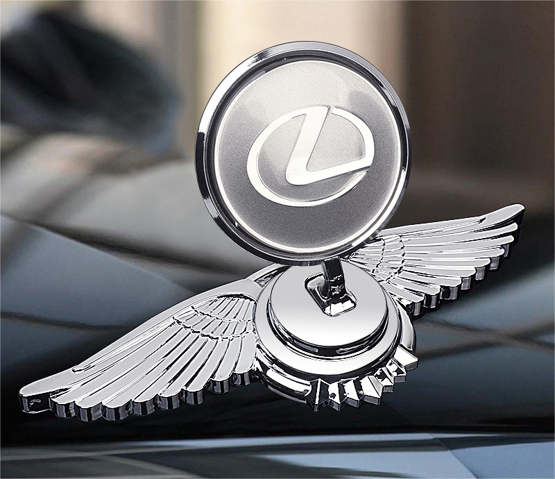 Logo na maskę samochodu z ozdobą