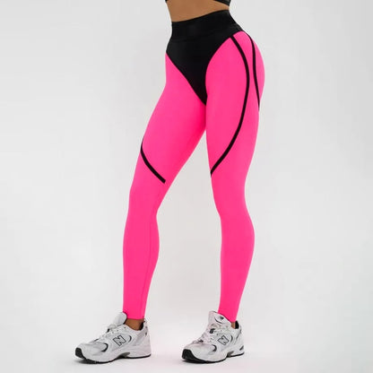 Majacy Patchwork Hip Quick-Drying Leggings