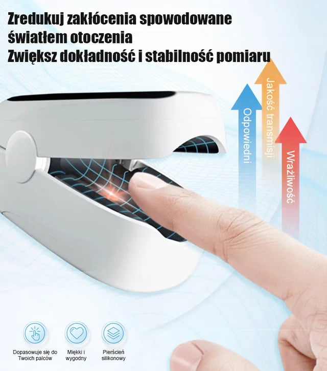 ❄️🔥Zaawansowany pulsoksymetr z dokładnością procentową