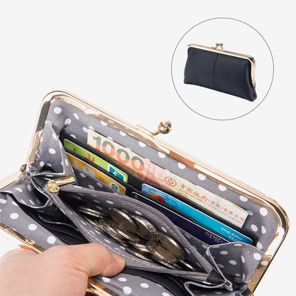 Długi portfel ze skóry naturalnej