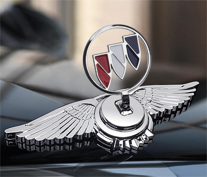 Logo na maskę samochodu z ozdobą