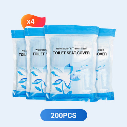 🛡️ Dla Twojego zdrowia! 🌿 Biodegradowalny, jednorazowy plastikowy ochraniacz na deskę sedesową 🥰