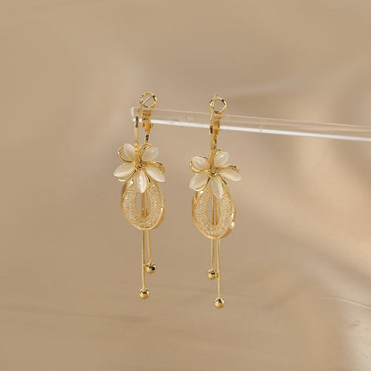 🔥Oferta specjalna✨Kup 1 dostań 1 za darmo✨Kolczyki z opalowymi płatkami