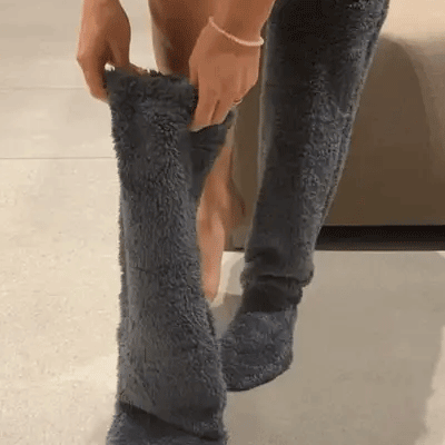 Podkolanówki z puchu gęsiego na święta