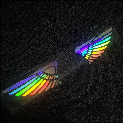Laserowa naklejka na samochód 3D Angel Wings ✧4PCS✧