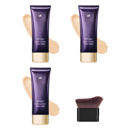 🔥 Ostatni dzień promocji, zdobądź pędzel za darmo! ! 💥 Wodoodporny, lekki podkład o idealnym kryciu