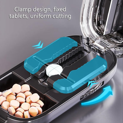 Wielofunkcyjny obcinacz do tabletek i pudełko do przechowywania