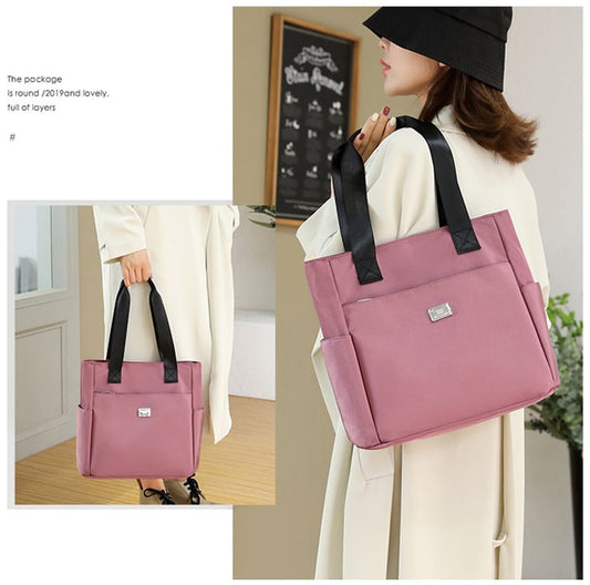 🔥Wodoodporna nylonowa torba na ramię o dużej pojemności i wielu kieszeniach👜