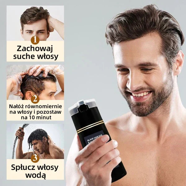 Szampon do włosów z natychmiastowym efektem koloryzacji - Broda i włosy