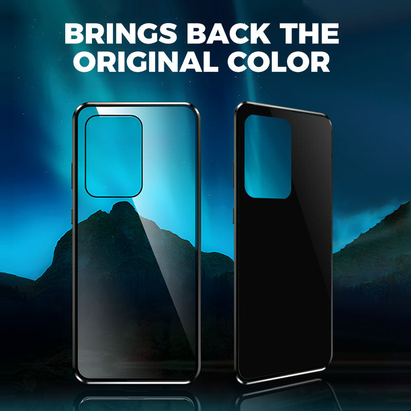 💥Etui magnetyczne z hartowanego szkła, dwustronne, do telefonów Samsung serii S23-S25