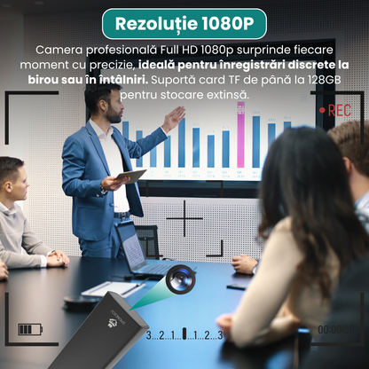 Zapalniczka z ukrytą kamerą, funkcją prawdziwego zapłonu elektrycznego, nagrywaniem wideo w jakości Full HD 1080p, wykrywaniem ruchu, nagrywaniem w pętli