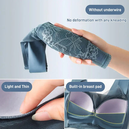👙 Super wygodny i miękki damski biustonosz koronkowy bez stalowych kółek【✨1 + 1 gratis】