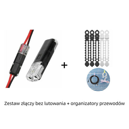 😮Dwuprzewodowe złącze wciskane z klamrą blokującą🛠️