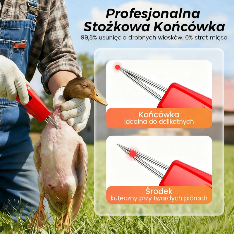 🐓Elektryczna maszyna do skubania drobiu – łatwe skubanie, oszczędność czasu i wysiłku!