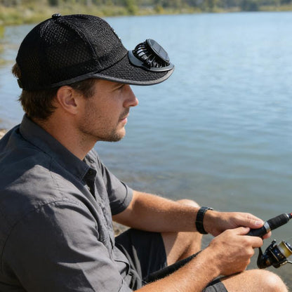 🔥GORĄCA WYPRZEDAŻ - 49% TANIEJ🧢2026 Pro Outdoor Cooling Hat: czapka z podwójnym wentylatorem