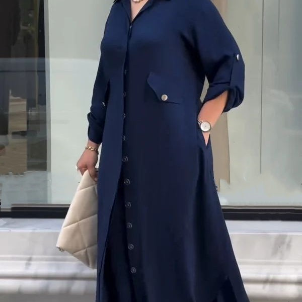 Koszula zapinana na guziki i spodnie z szerokimi nogawkami, dwuczęściowy komplet