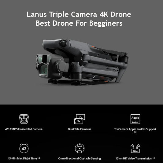 ❄🎄Oferta specjalna na rok 2025⛄🔔 Dron z kamerą 4K dla dorosłych, quadrocopter HS175D RC z automatycznym powrotem, funkcją Follow Me, silnikiem bezszczotkowym, lotem okrężnym, punktami trasy, utrzymywaniem wysokości, trybem bezgłowym, 28 minutami lotu! !