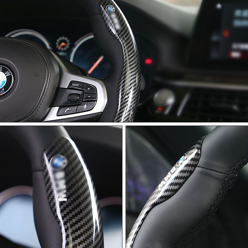 🔥Nowy uniwersalny pokrowiec na kierownicę z włókna węglowego (2 szt.)❗Pasuje do wszystkich modeli