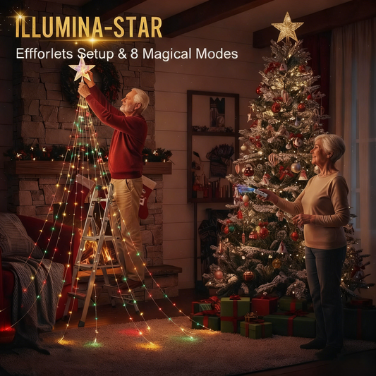 🎁Wczesna wyprzedaż świąteczna 50% TANIEJ🎄Lampki choinkowe Starlight Cascade