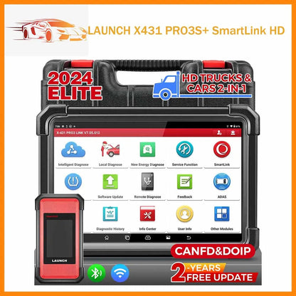 LAUNCH X431 PRO3S+ SmartLink HD 12V Auto 24V Truck Pełna diagnostyka narzędzia