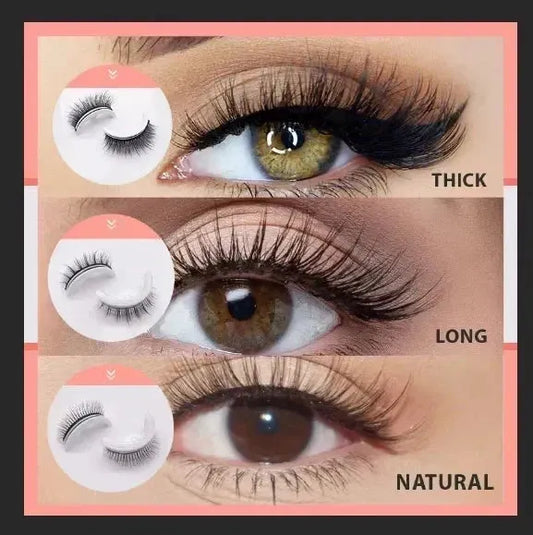 💧 Wodoodporne, samoprzylepne sztuczne rzęsy – trzymają się cały dzień, bez kleju i bez zmartwień! 👁️✨