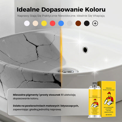 🧱Wielofunkcyjne zestawy naprawcze do pęknięć w płytkach i kamieniach💧