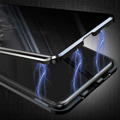 💥Etui magnetyczne z hartowanego szkła, dwustronne, do telefonów Samsung serii S23-S25