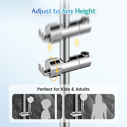 🔥Najłatwiejszy w użyciu🔥Drążek prysznicowy i głowica prysznicowa, które można zamontować bez użycia narzędzi.