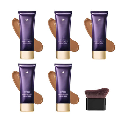 🔥 Ostatni dzień promocji, zdobądź pędzel za darmo! ! 💥 Wodoodporny, lekki podkład o idealnym kryciu