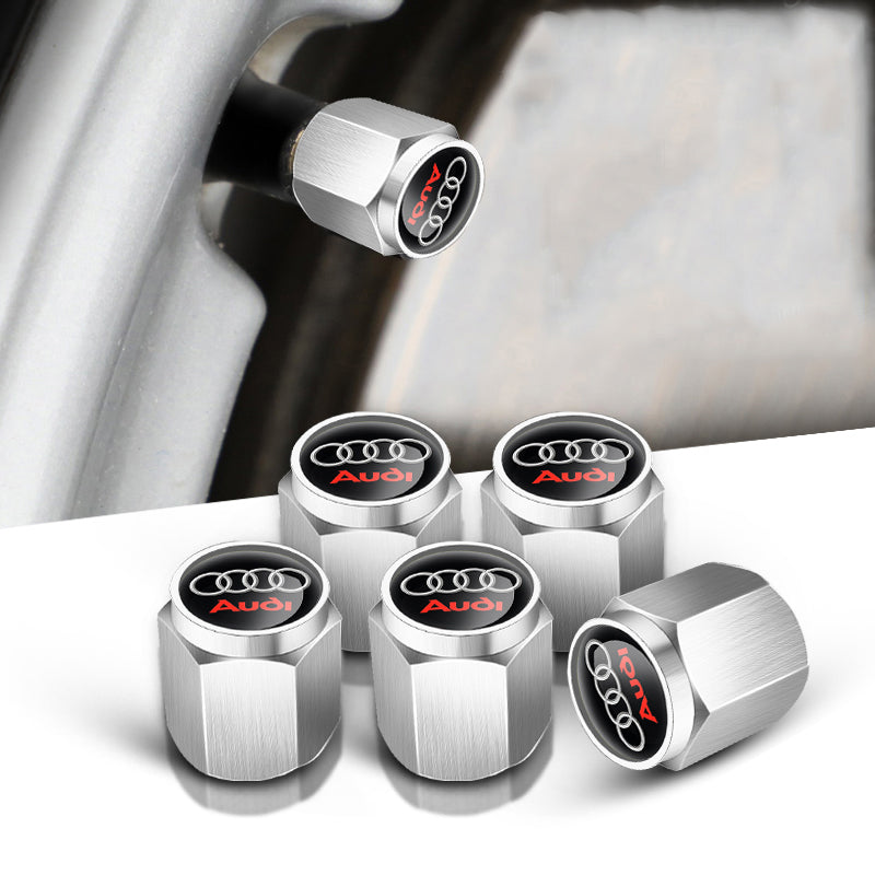 🔥Nakrętki na wentyle do opon samochodowych (5 szt. + 1 szt. klucza)