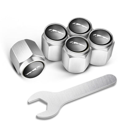 🔥Nakrętki na wentyle do opon samochodowych (5 szt. + 1 szt. klucza)