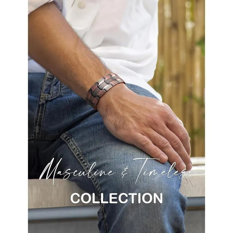 Miedziana bransoletka magnetyczna —— Łagodzi zmęczenie i poprawia krążenie krwi