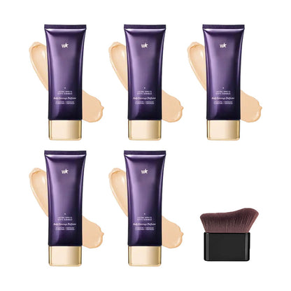 🔥 Ostatni dzień promocji, zdobądź pędzel za darmo! ! 💥 Wodoodporny, lekki podkład o idealnym kryciu