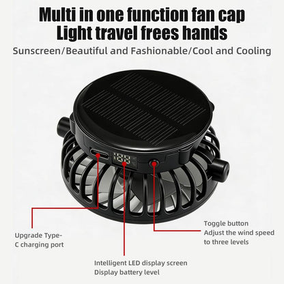 🔥GORĄCA WYPRZEDAŻ - 49% TANIEJ🧢2026 Pro Outdoor Cooling Hat: czapka z podwójnym wentylatorem